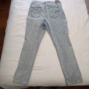 American Eagle Next Level Stretch Ripped Curvy Hi-Rise Jeggings - Size 18
